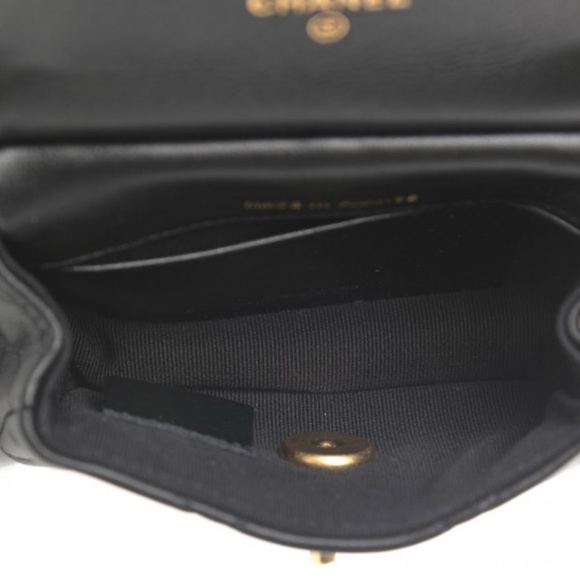 Chanel Lady Handle Flap Card Holder with Chain Black - Picture 4 of 11